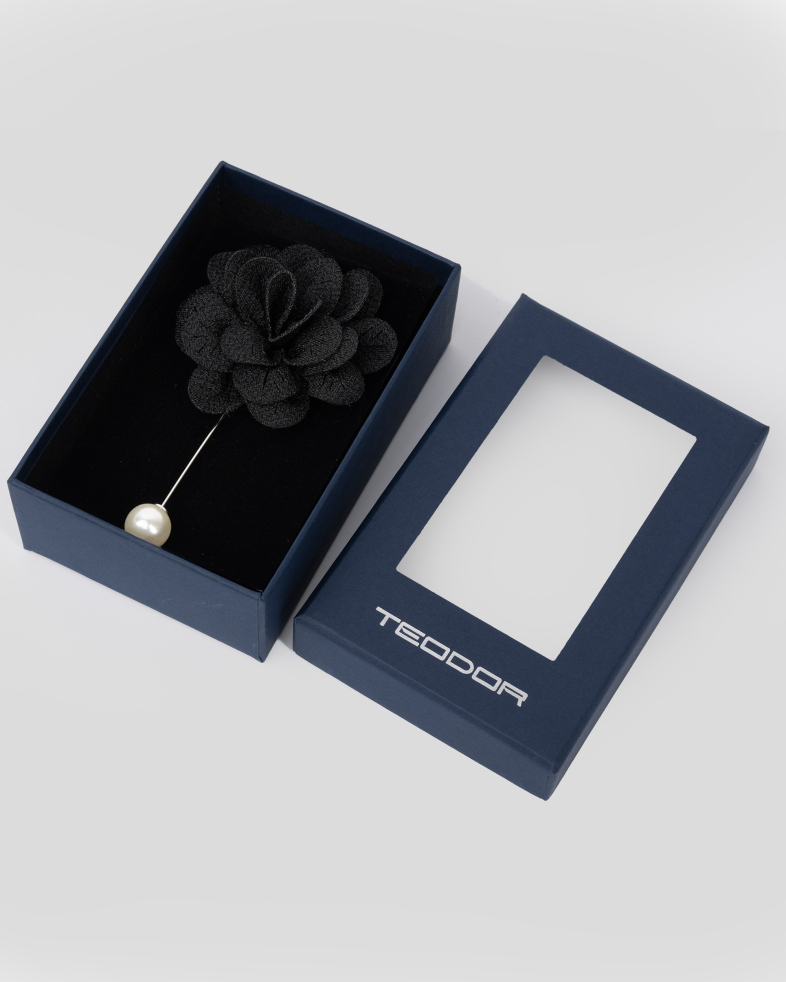 AC TIP BRASA CU FLOARE IN NEGRU 240170133699-6 01