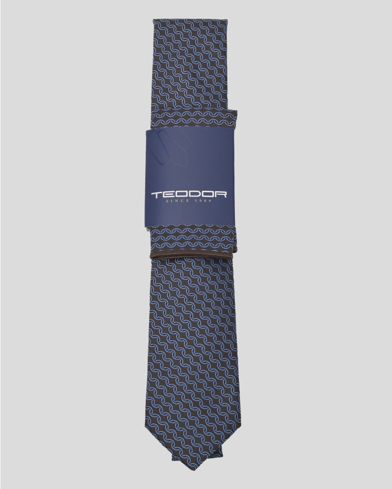 COMPLECT CRAVATA SI BATISTA MARO PRINT GEOMETRIC 240150133703-5 01