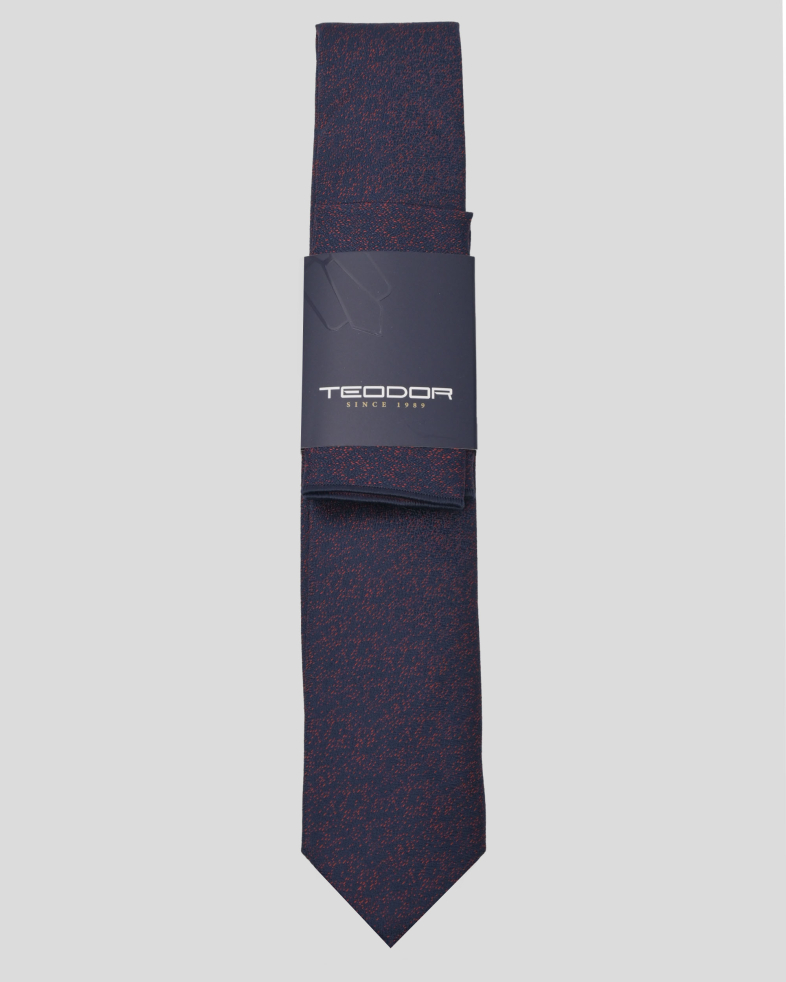 COMPLECT CRAVATA SI BATISTA BORDO PRINT GEOMETRIC 240150133703-19 01