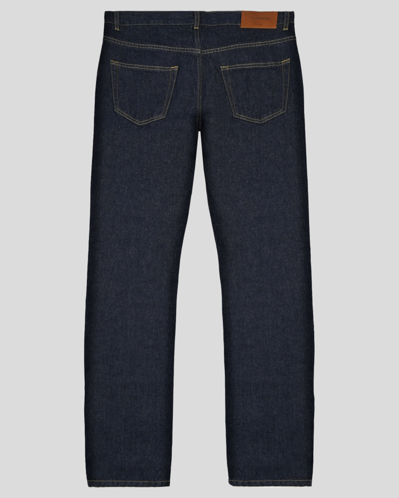 ТЪМНОСИНИ ДЪНКИ REGULAR RELAXED FIT ( УДОБЕН И СВОБОДЕН СИЛУЕТ )  250215088636-3 04