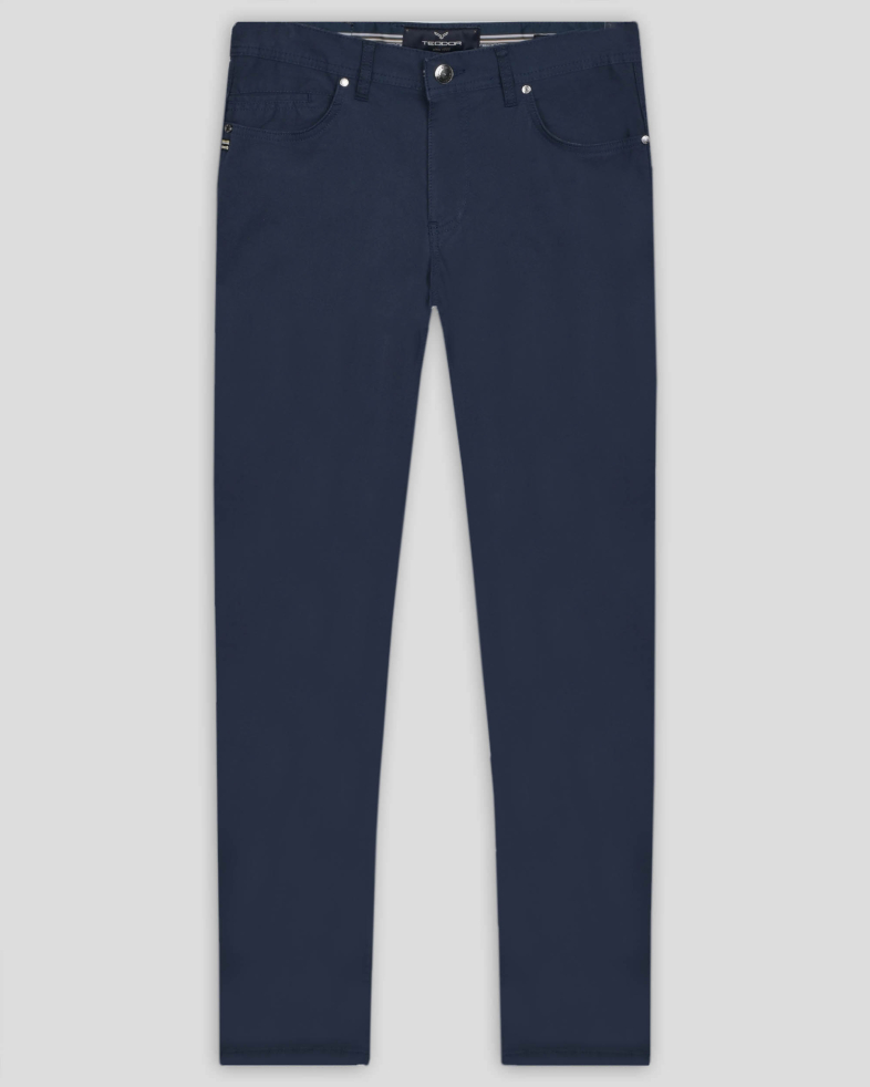 PANTALONI SLIM ALBASTRI 240134088553-3 01