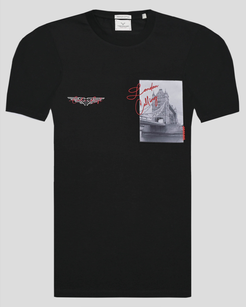TRICOU NEGRU CU DESEN 240161131751-1 01