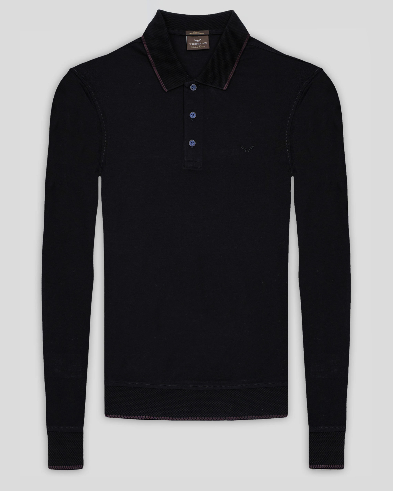BLUZA NEAGRA GULER POLO 240210141563-1 01