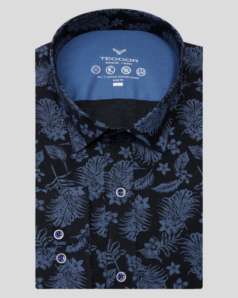 CAMASA NEAGRA PRINT FLORALEN 240235045062-1 01