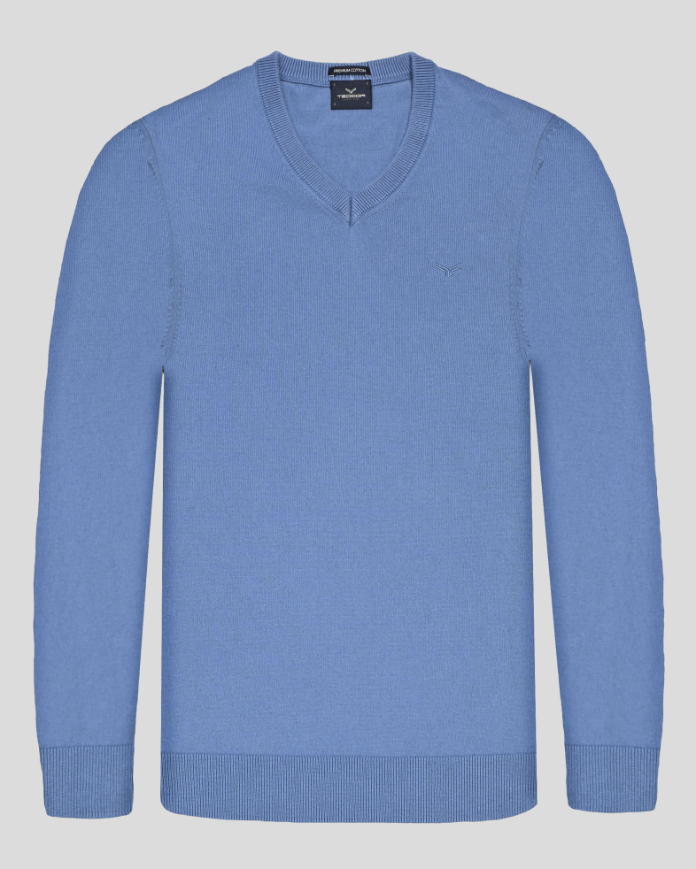PULOVER BLEU GULER IN V 250108055391-3 01