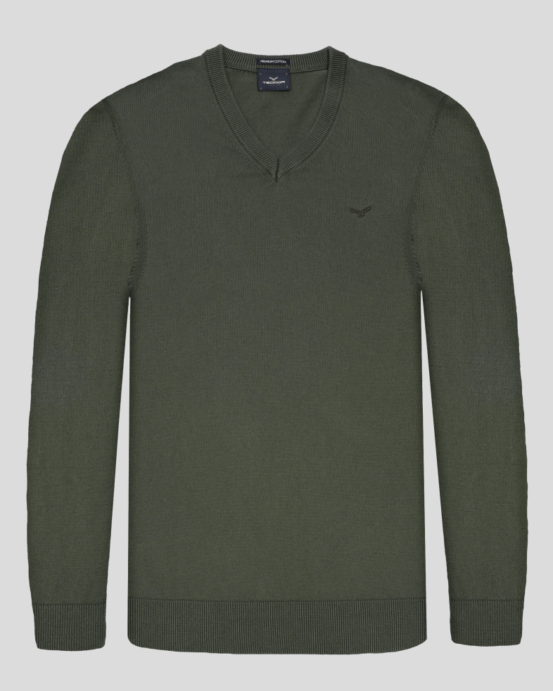 PULOVER VERDE GULER IN V 250108055391-7 01