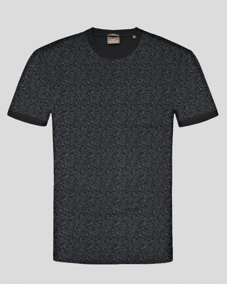 TRICOU NEGRU PRINT GEOMETRIC 250110131803-2 01