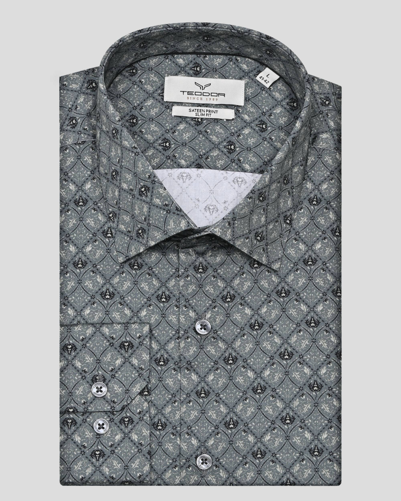CAMASA SLIM GRI  PRINT GEOMETRIC 250135045073-3 01