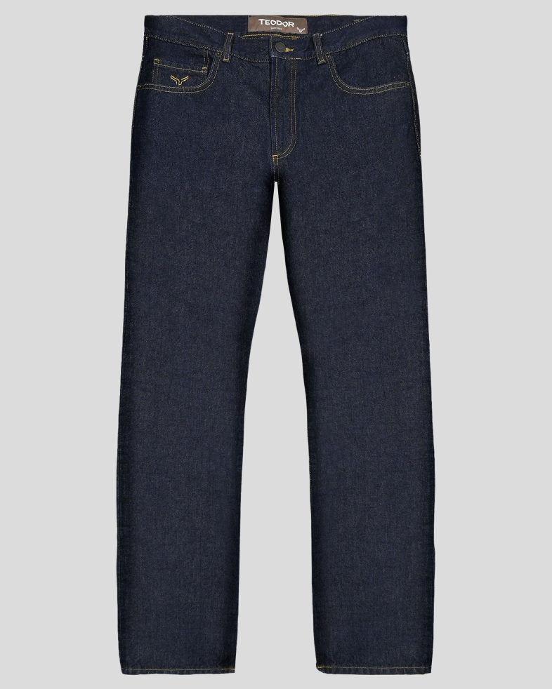 ТЪМНОСИНИ ДЪНКИ REGULAR RELAXED FIT ( УДОБЕН И СВОБОДЕН СИЛУЕТ )  250215088636-3 01