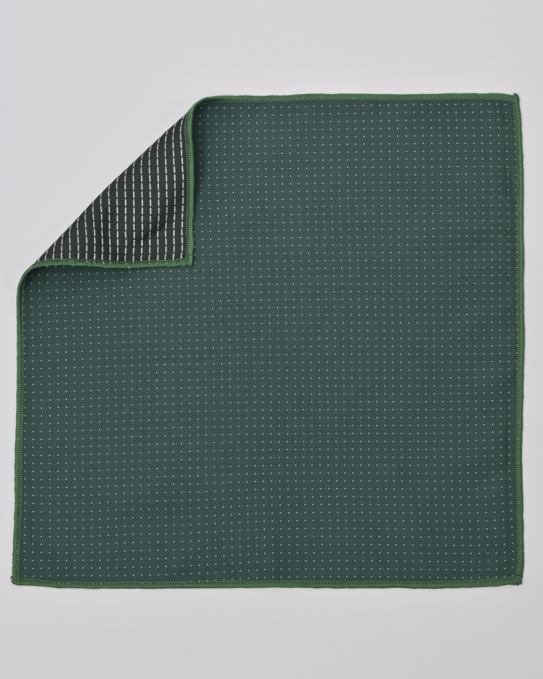 COMPLECT CRAVATA SI BATISTA VERDE PRINT GEOMETRIC 240150133703-16 04