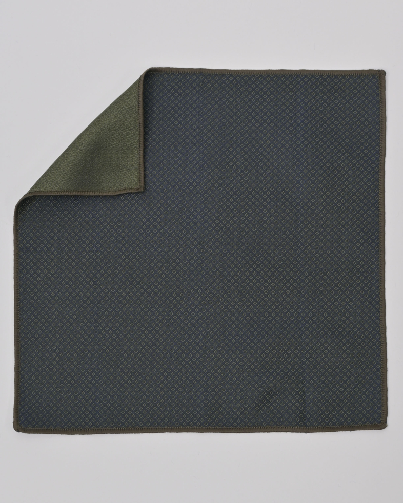 COMPLECT CRAVATA SI BATISTA VERDE PRINT GEOMETRIC 240150133703-25 04