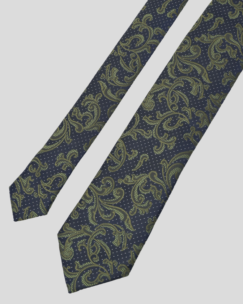 COMPLECT CRAVATA SI BATISTA VERDE  PRINT GEOMETRIC 240150133703-9 03