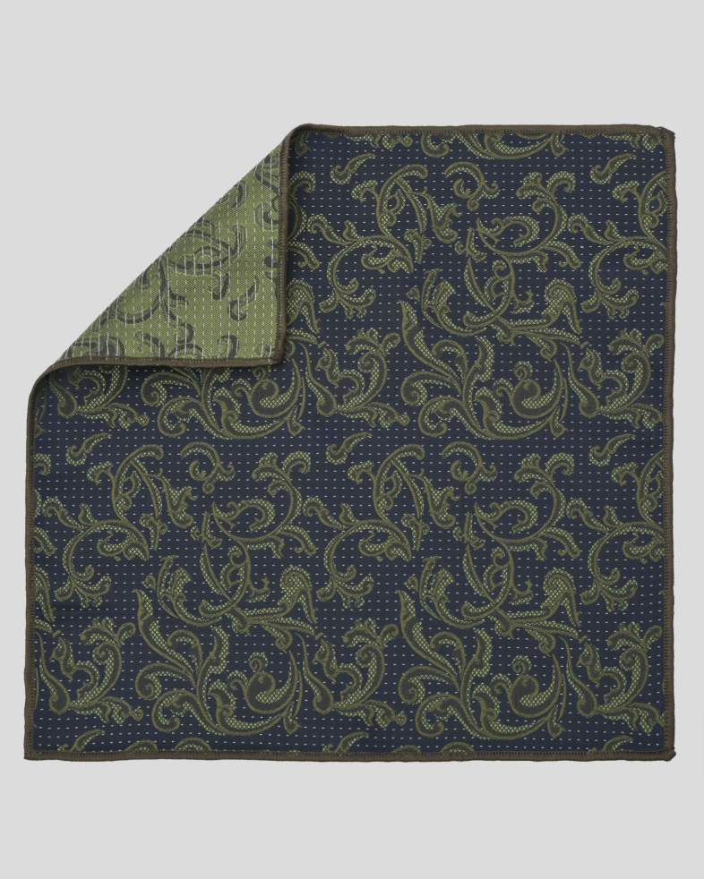 COMPLECT CRAVATA SI BATISTA VERDE  PRINT GEOMETRIC 240150133703-9 04