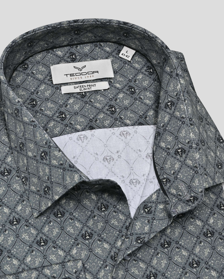 CAMASA SLIM GRI  PRINT GEOMETRIC 250135045073-3 06