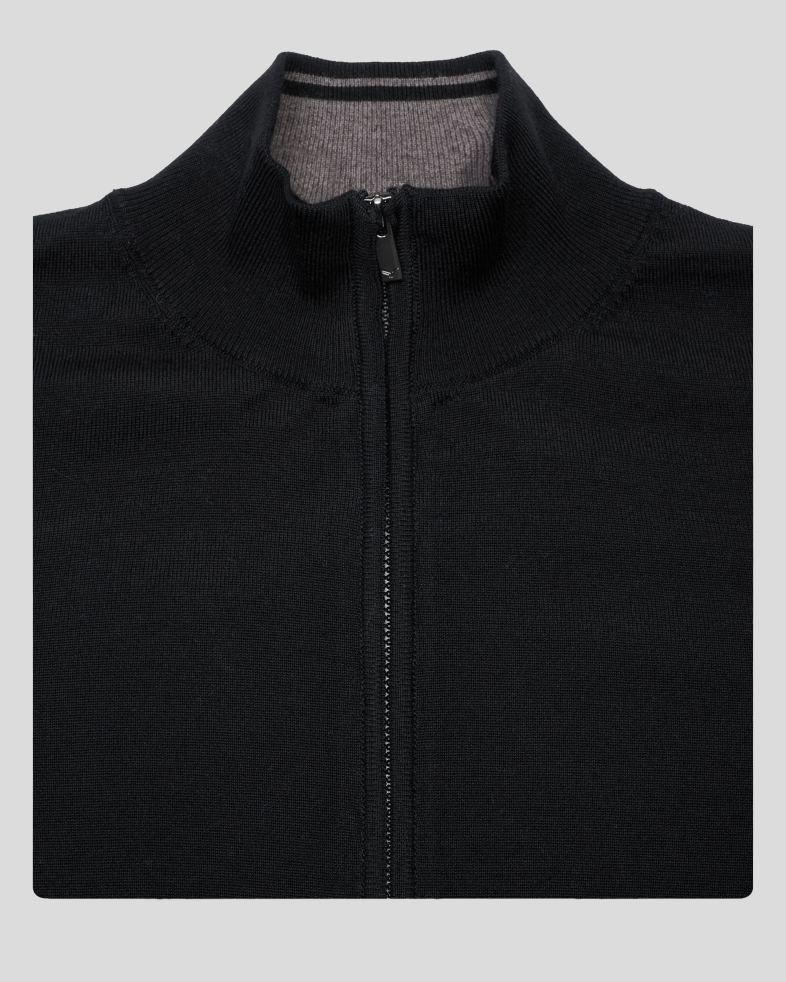 PULOVER NEGRU CU FERMOAR 240209105350-1 07
