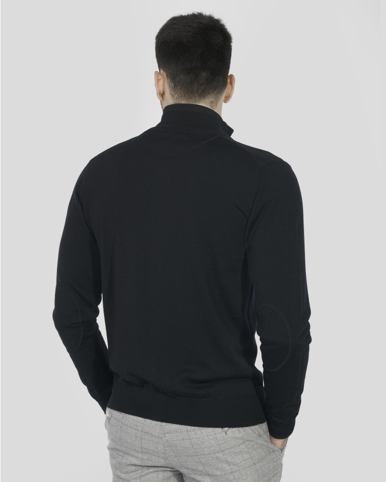 PULOVER NEGRU CU FERMOAR 240209105350-1 09