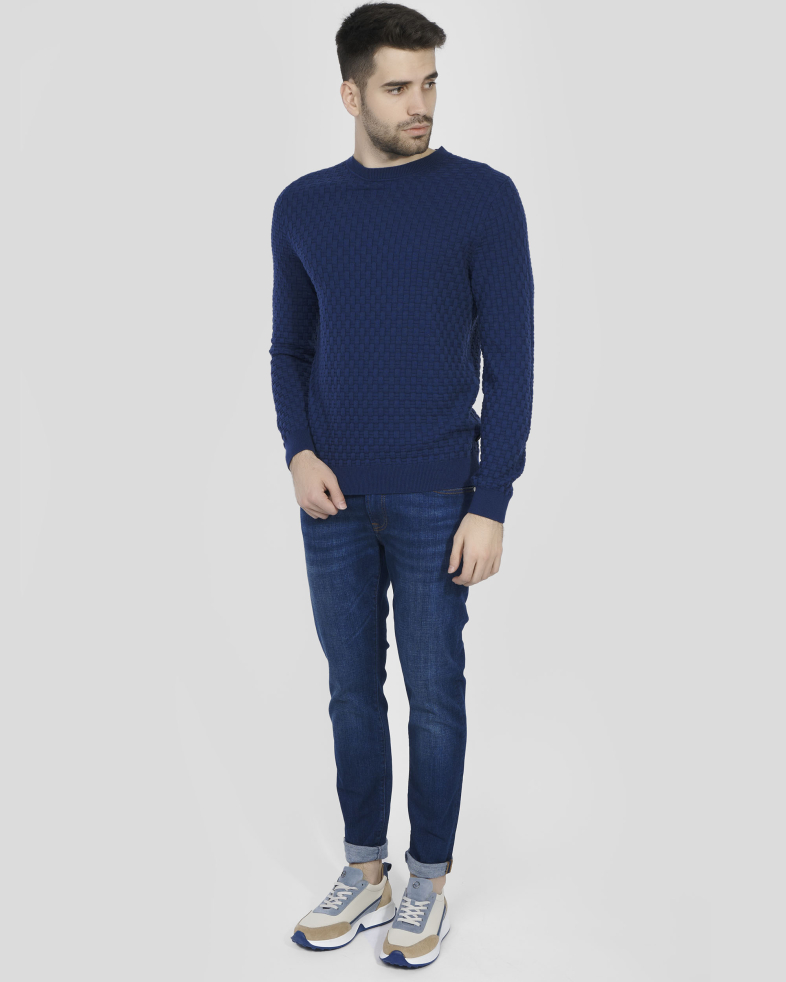 PULOVER BLEUMARIN GULER ROTUND 240208055367-2 02