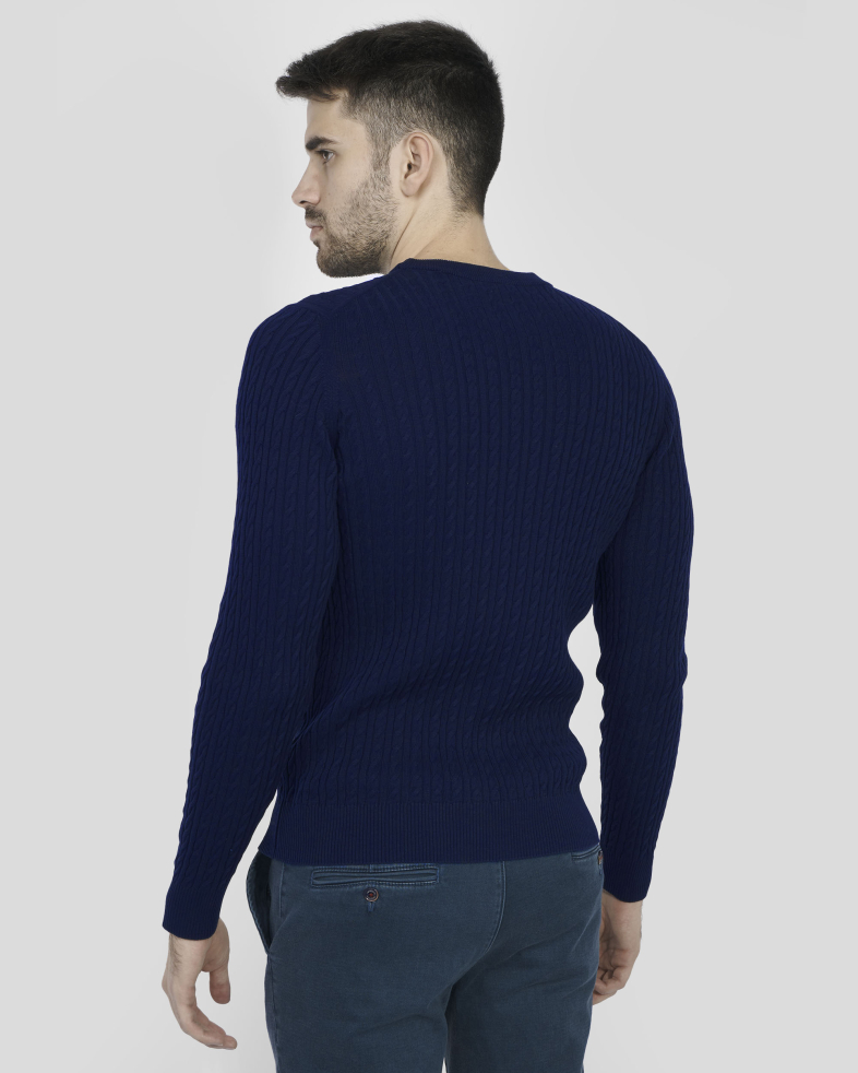 PULOVER BLEUMARIN GULER ROTUND 240208055370-1 09
