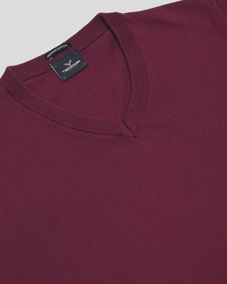 PULOVER BORDO GULER IN V 250108055391-11 07