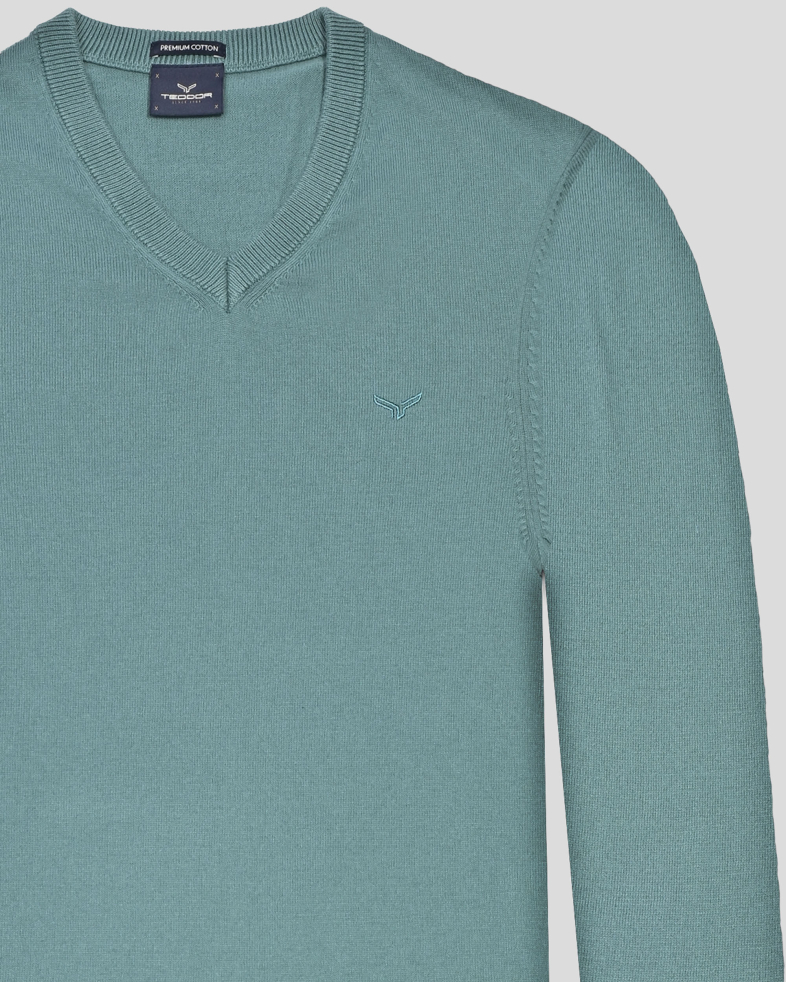 PULOVER VERDE GULER IN V 250108055391-4 06