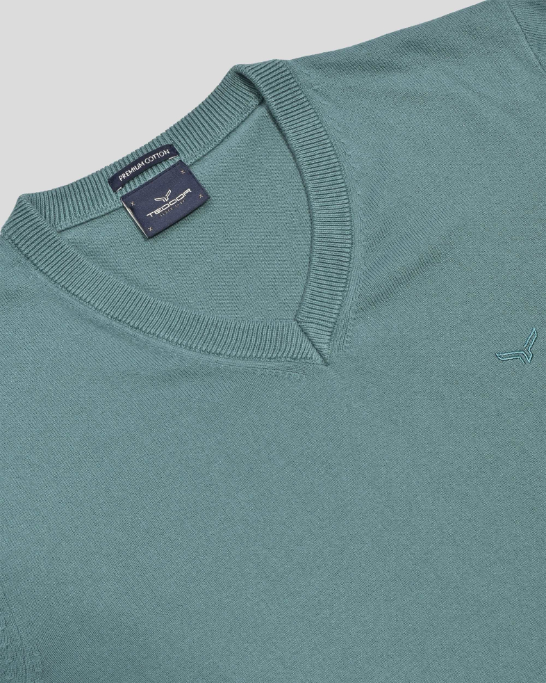 PULOVER VERDE GULER IN V 250108055391-4 08