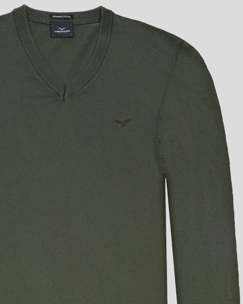 PULOVER VERDE GULER IN V 250108055391-7 05