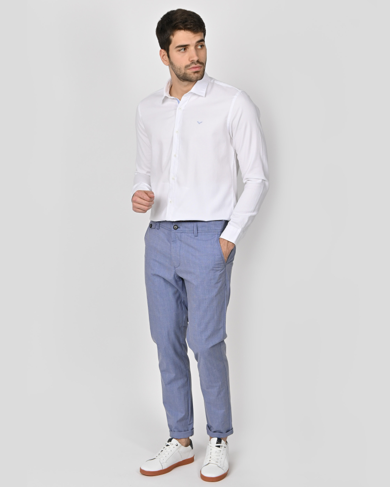 PANTALONI SLIM ALBASTRI 240113088537-2 02