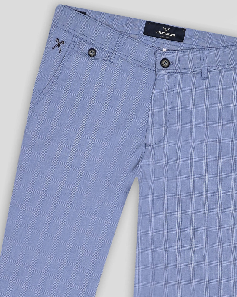 PANTALONI SLIM ALBASTRI 240113088537-2 05