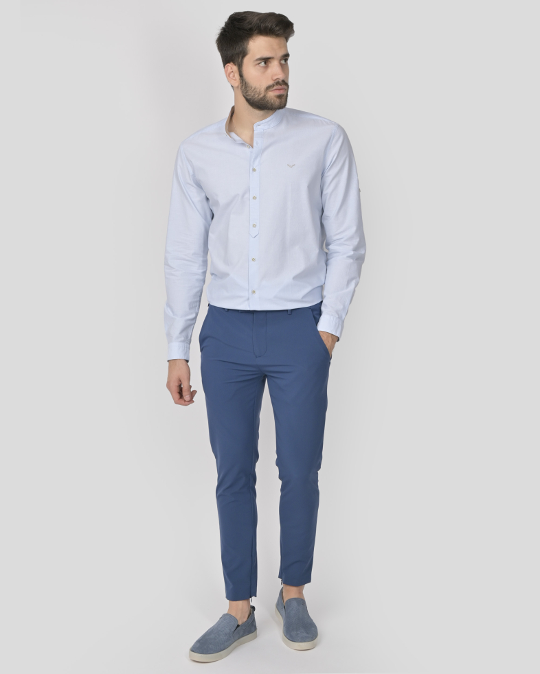 PANTALONI SLIM ALBASTRI 240134088539-3 02