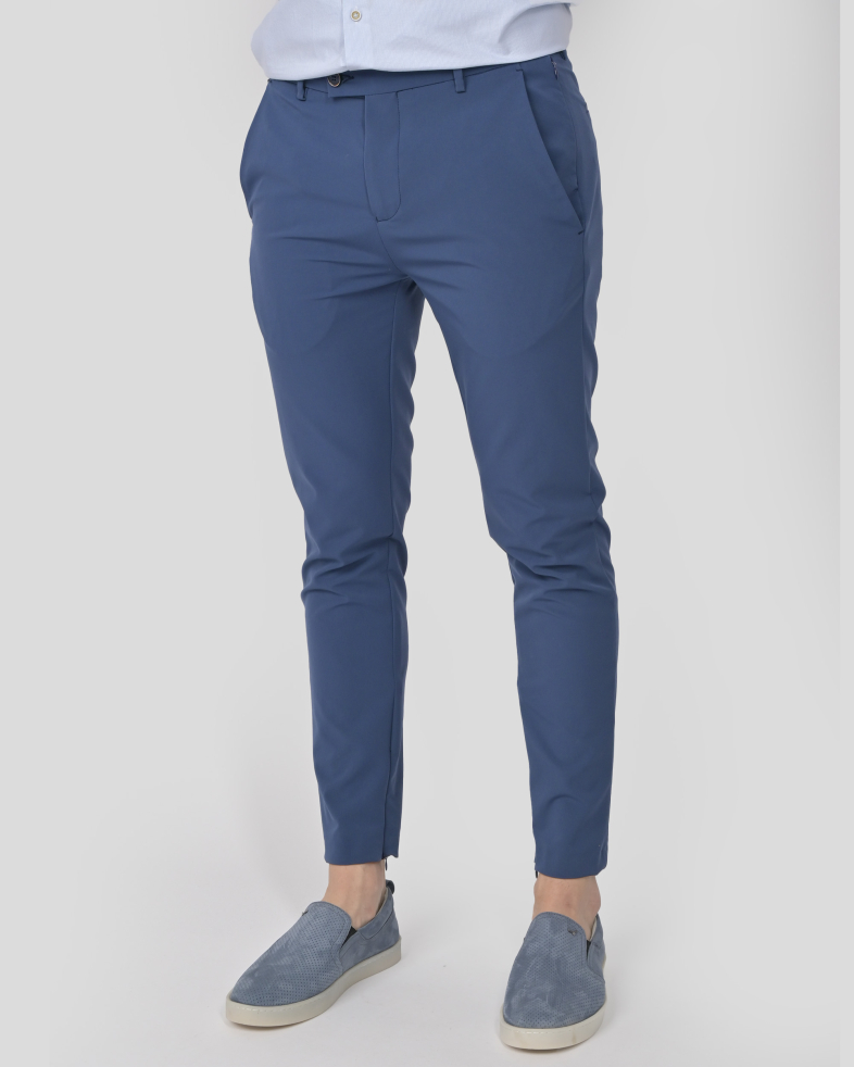PANTALONI SLIM ALBASTRI 240134088539-3 03