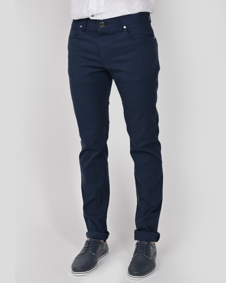 PANTALONI SLIM ALBASTRI 240134088553-3 03