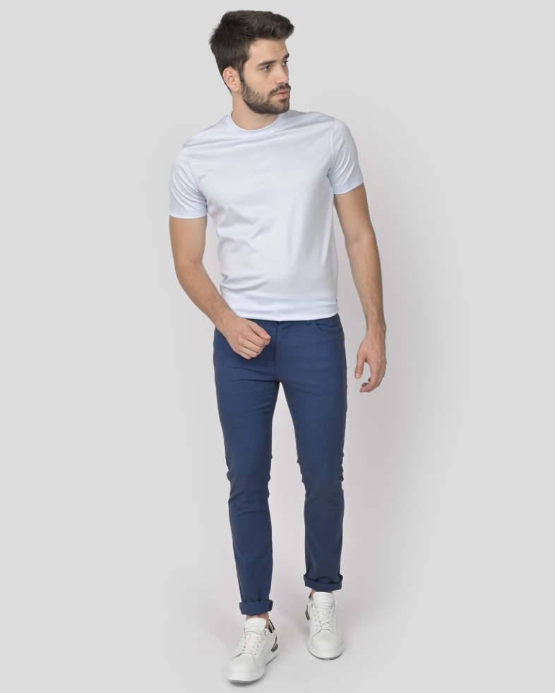 PANTALONI ALBASTRI 240134088555-2 02