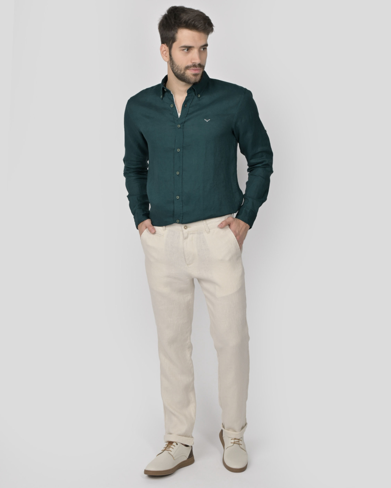 PANTALONI SLIM BEJ 240113088556-3 02