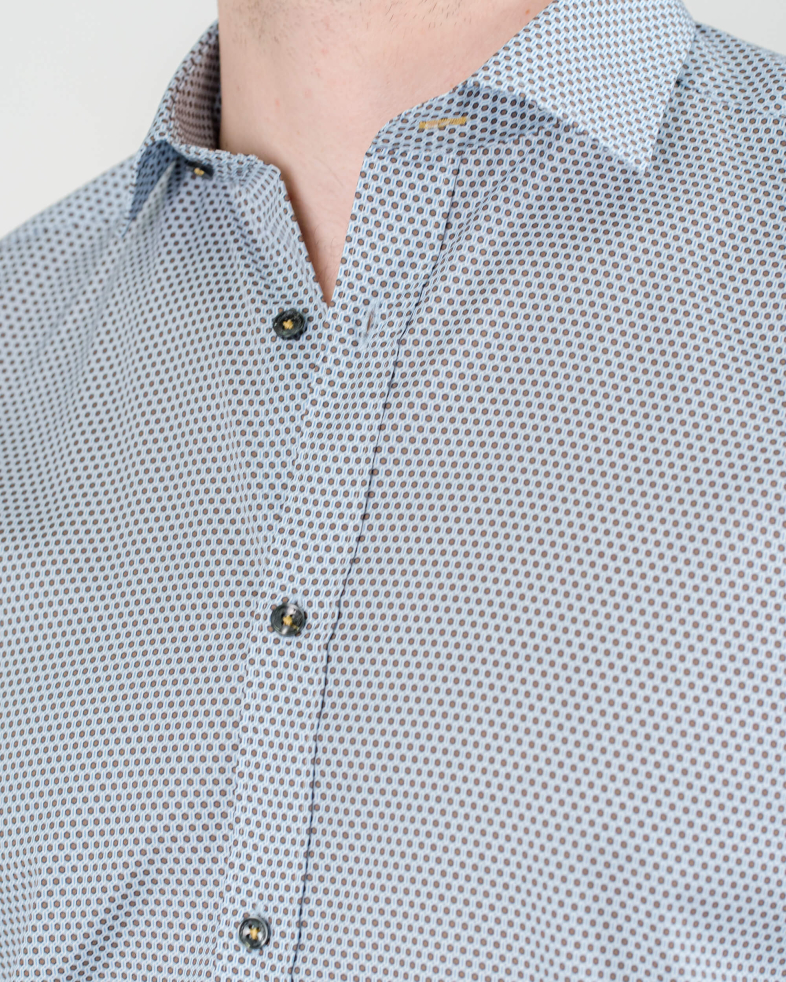 CAMASA SLIM ALBASTRA PRINT GEOMETRIC 210105044630-2 06