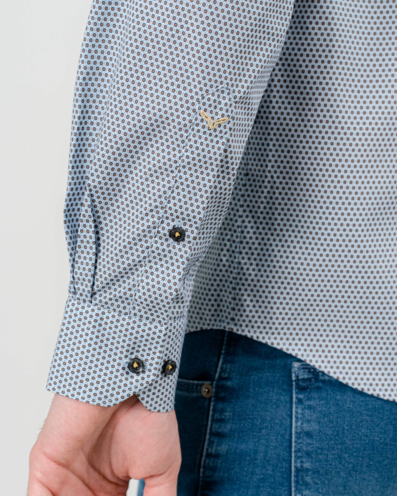 CAMASA SLIM ALBASTRA PRINT GEOMETRIC 210105044630-2 08