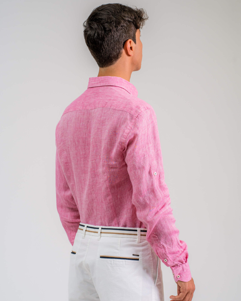CAMASA SLIM ROZA PRINT 200105044555-4 07