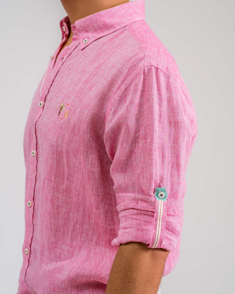 CAMASA SLIM ROZA PRINT 200105044555-4 03