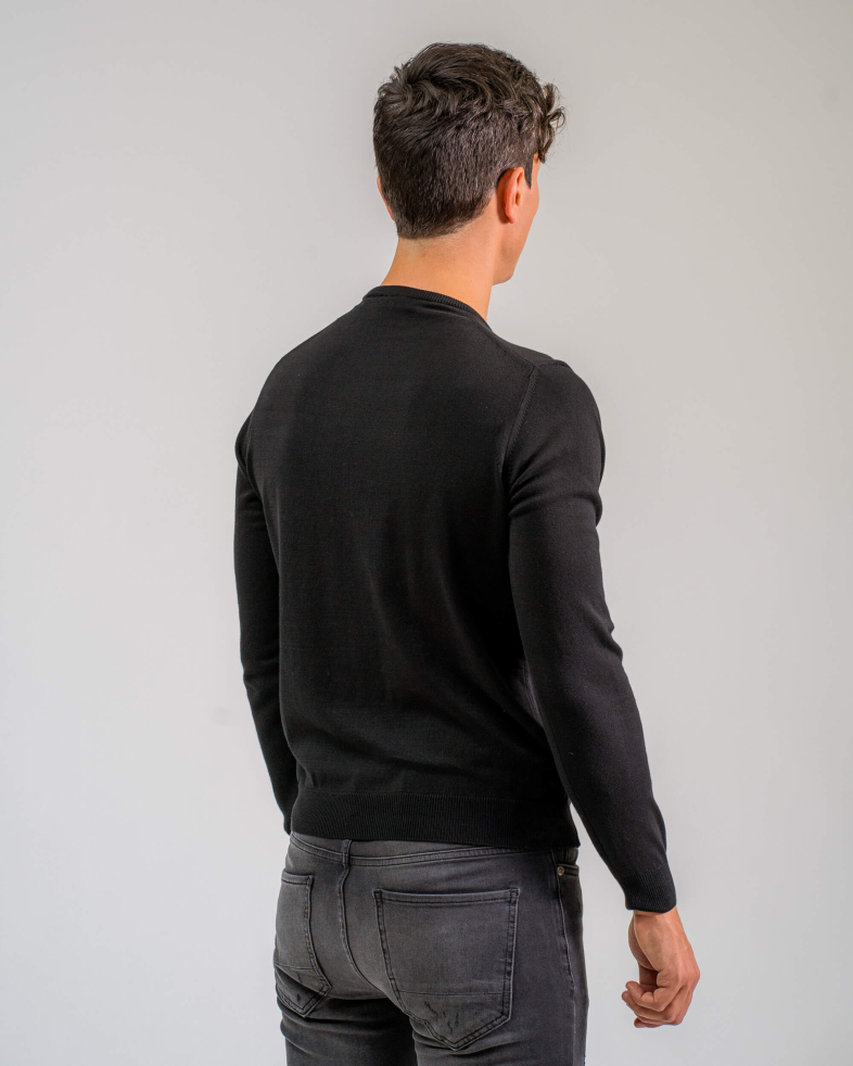PULOVER DE BUMBAC CULOAREA NEGRA 200208055021-1 04