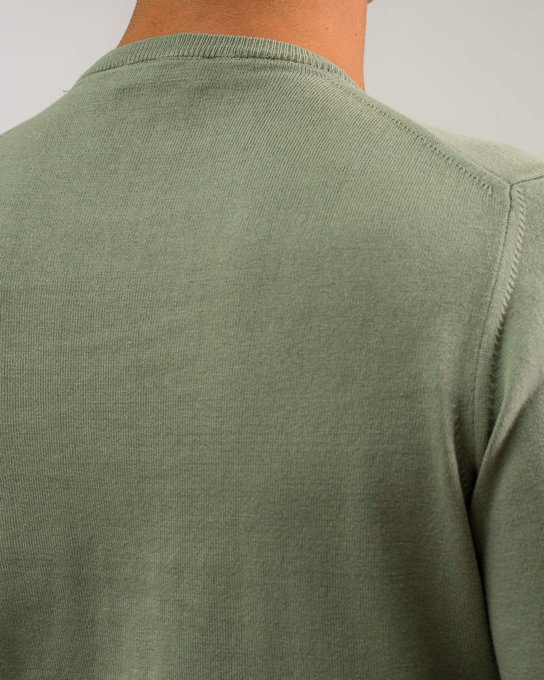 PULOVER CU LOGO METALIC CULOAREA VERDE 200208055021-11 04