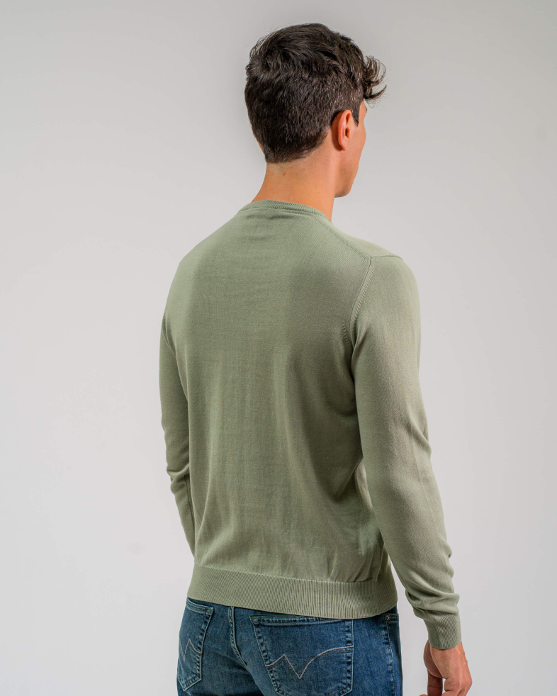 PULOVER CU LOGO METALIC CULOAREA VERDE 200208055021-11 05