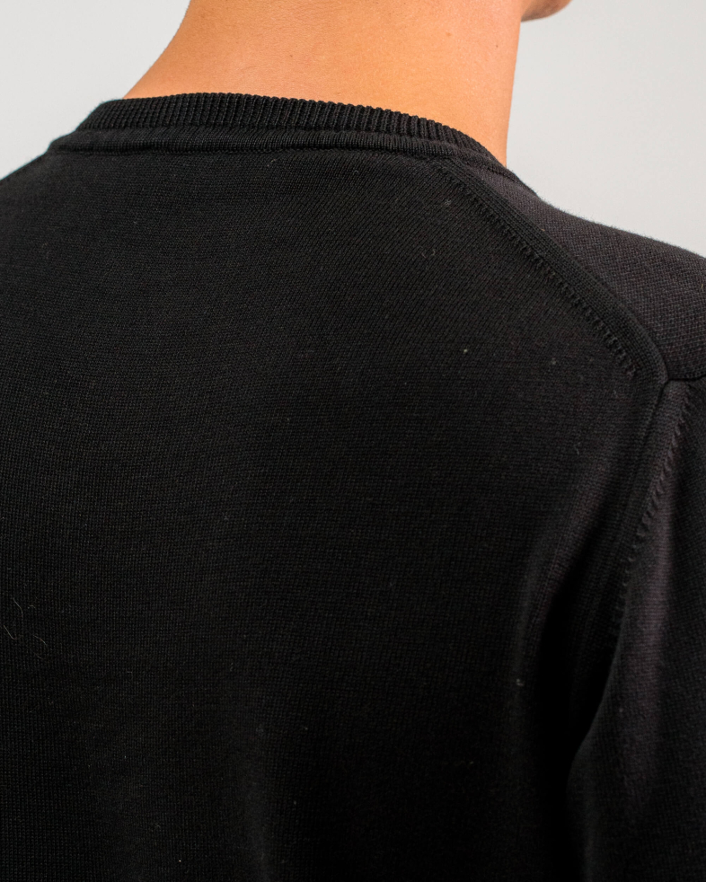 PULOVER DE BAZA CULOAREA NEAGRA CU LOGO 200208055020-1 04