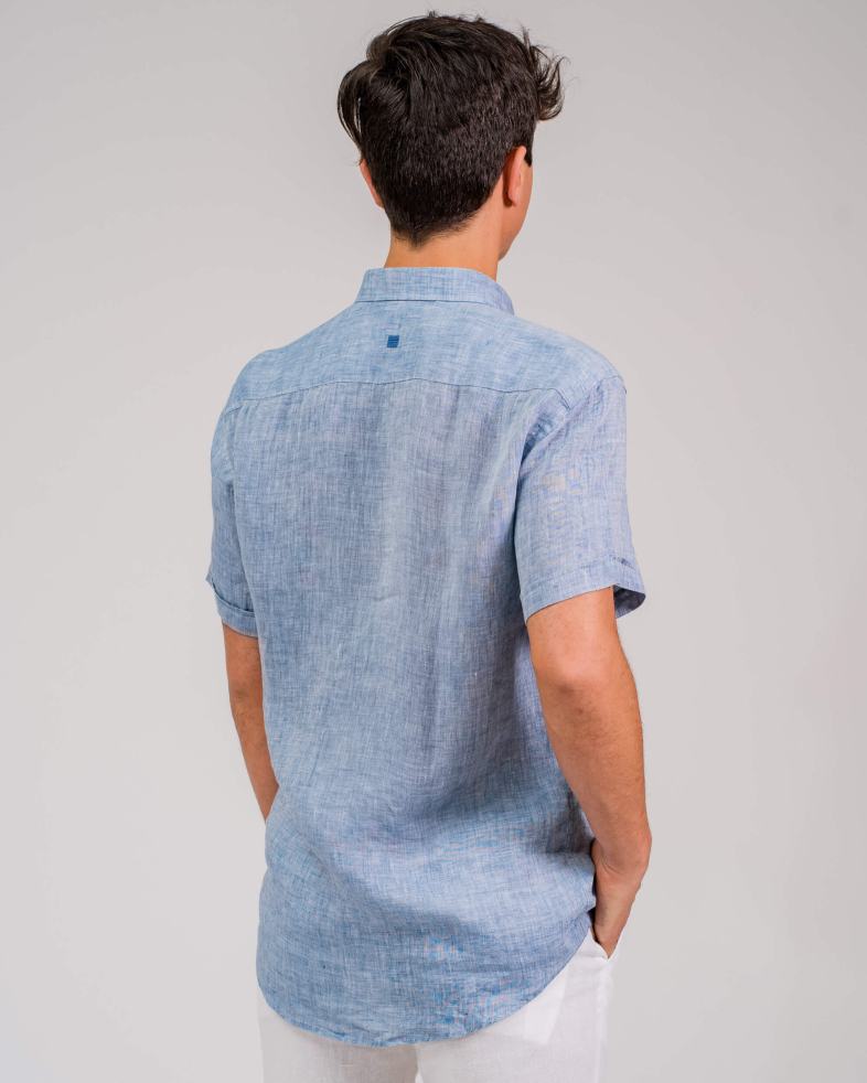 CAMASA SLIM ALBASTRA PRINT GEOMETRIC 200105044554-3 05