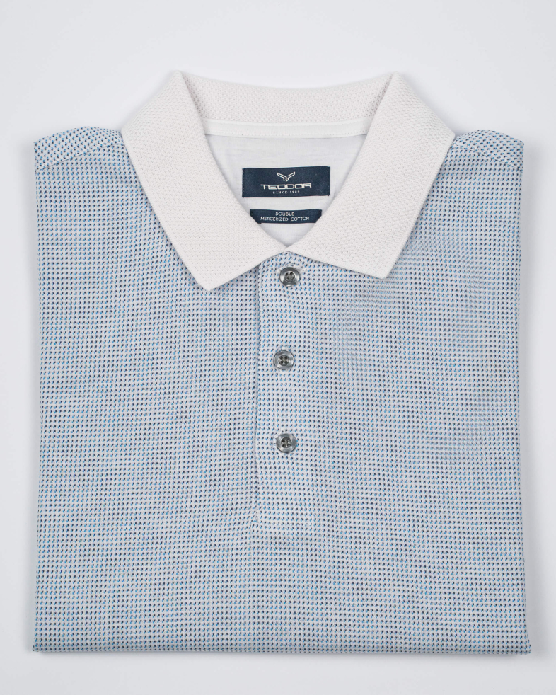 TRICOU POLO ALB PRINT GEOMETRIC 220110131566-1 02