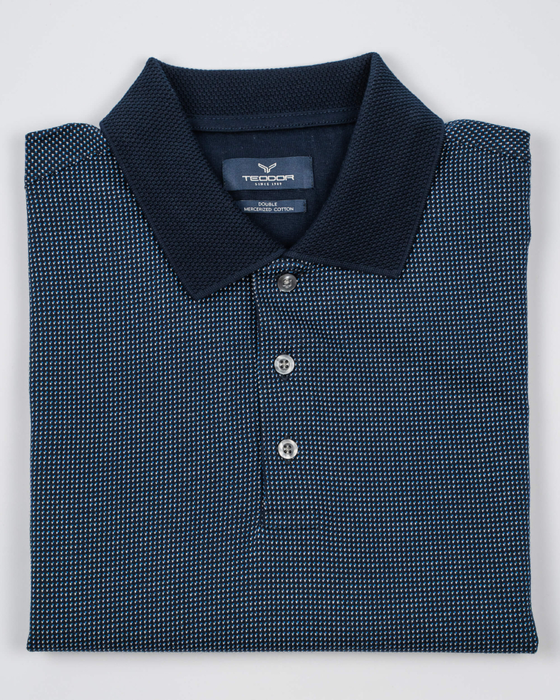 TRICOU POLO BLEUMARIN PRINT GEOMETRIC 220110131566-2 02