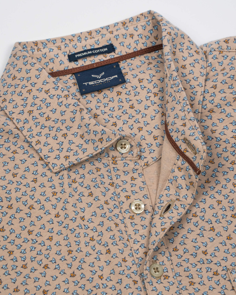 TRICOU POLO BEJ PRINT FLORALEN 220110131581-4 02