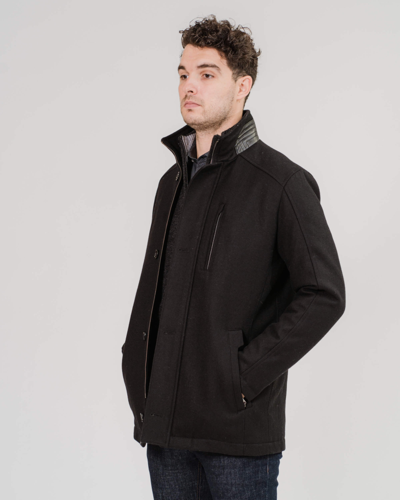 PALTON DE LANA CU CASMIR NEGRU 200217099031-1 03