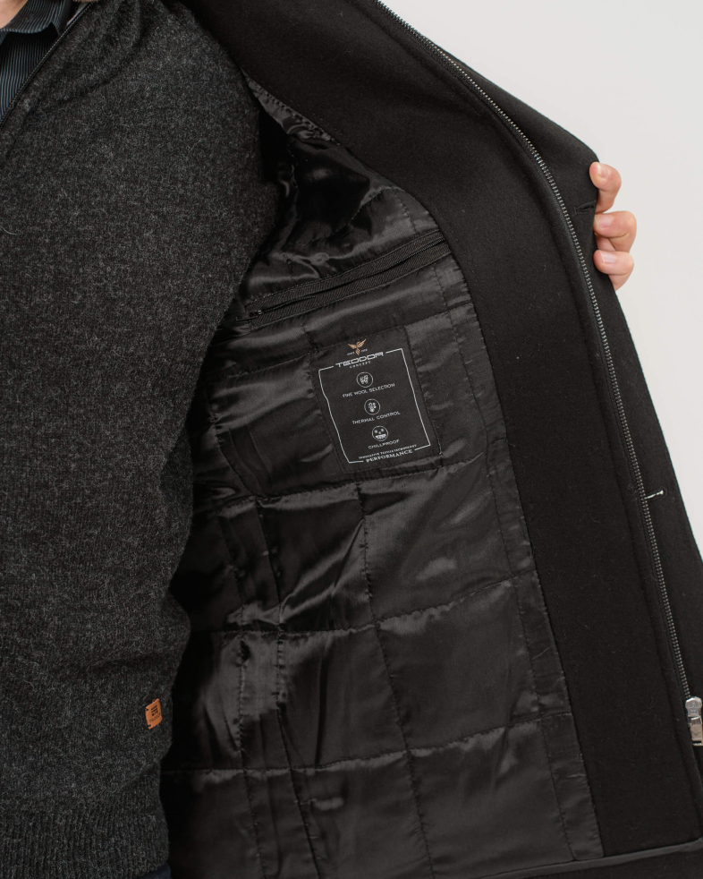 PALTON DE LANA CU CASMIR NEGRU 200217099031-1 05