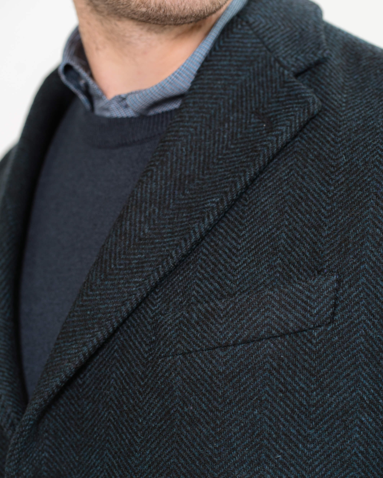 PALTON SLIM FIT ALBASTRU ANCHIS CU DESEN 200239099027-1 04