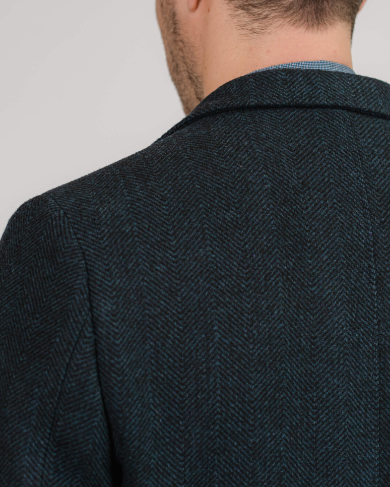 PALTON SLIM FIT ALBASTRU ANCHIS CU DESEN 200239099027-1 06