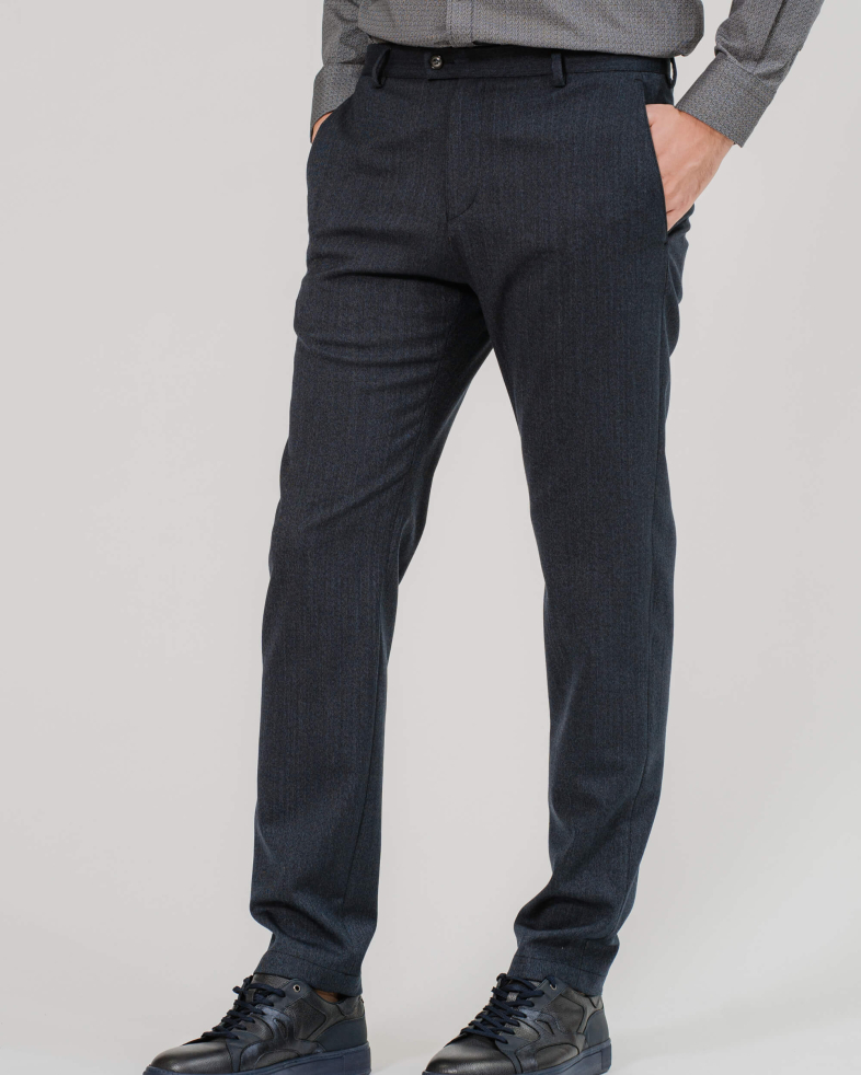 PANTALON SLIM FIT CULOARE ALBASTRU ANCHIS 200204088272-1 06